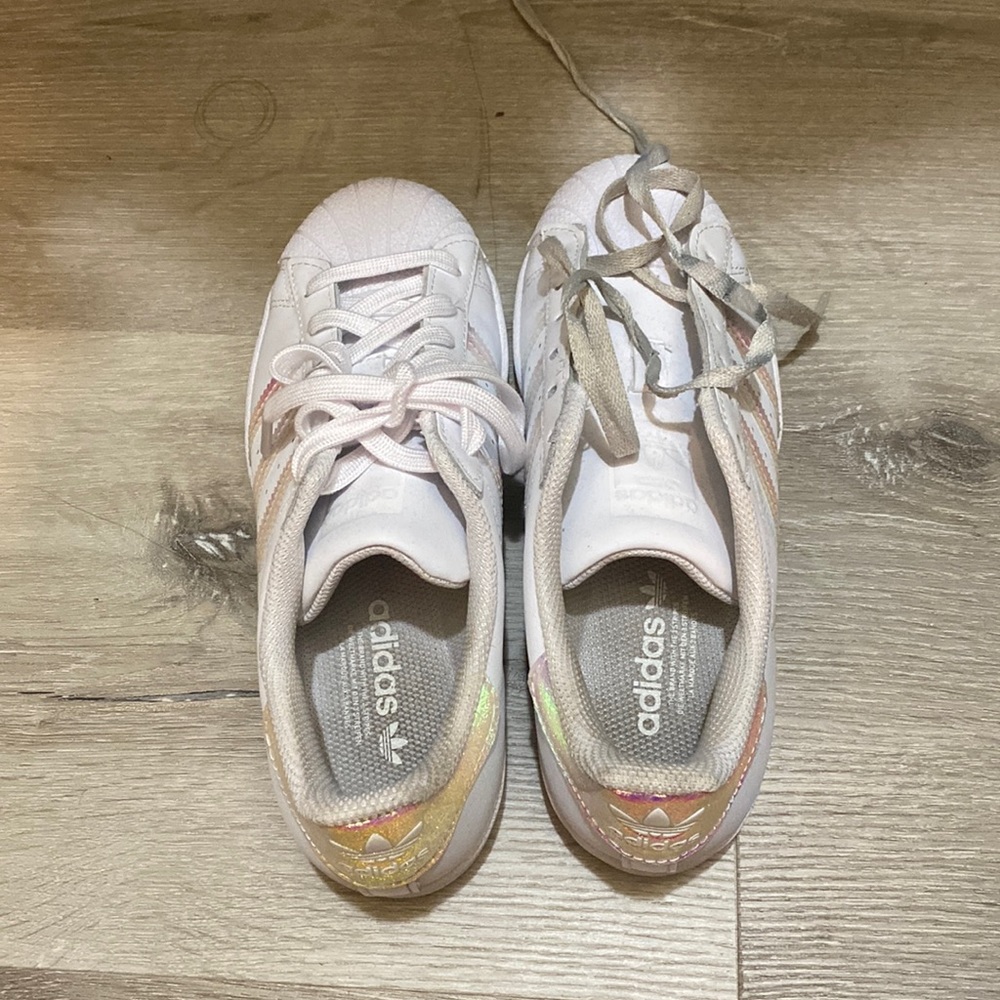 I am selling the adidas superstar shoes youth size 5!